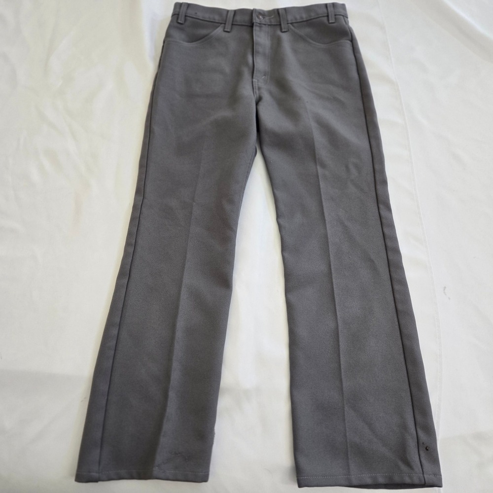 Awesome Vintage Levis 614 Mens Gray Polyester Pants 32x30‎ Casual Trousers 1979